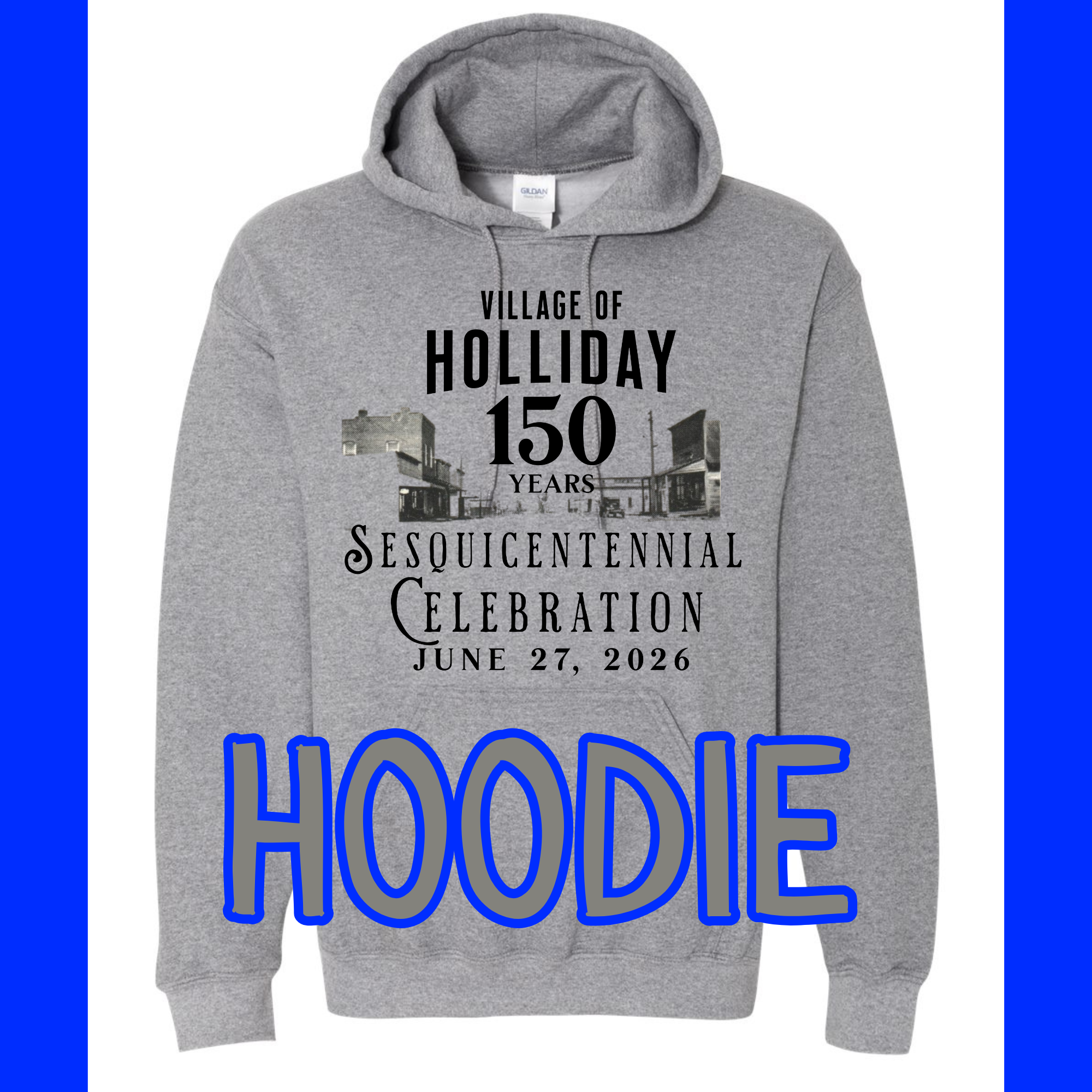 Village of Holliday (black) Hoodie