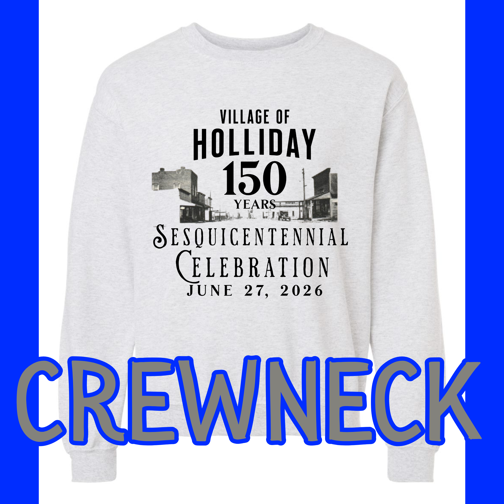 Village of Holliday (black) Crewneck