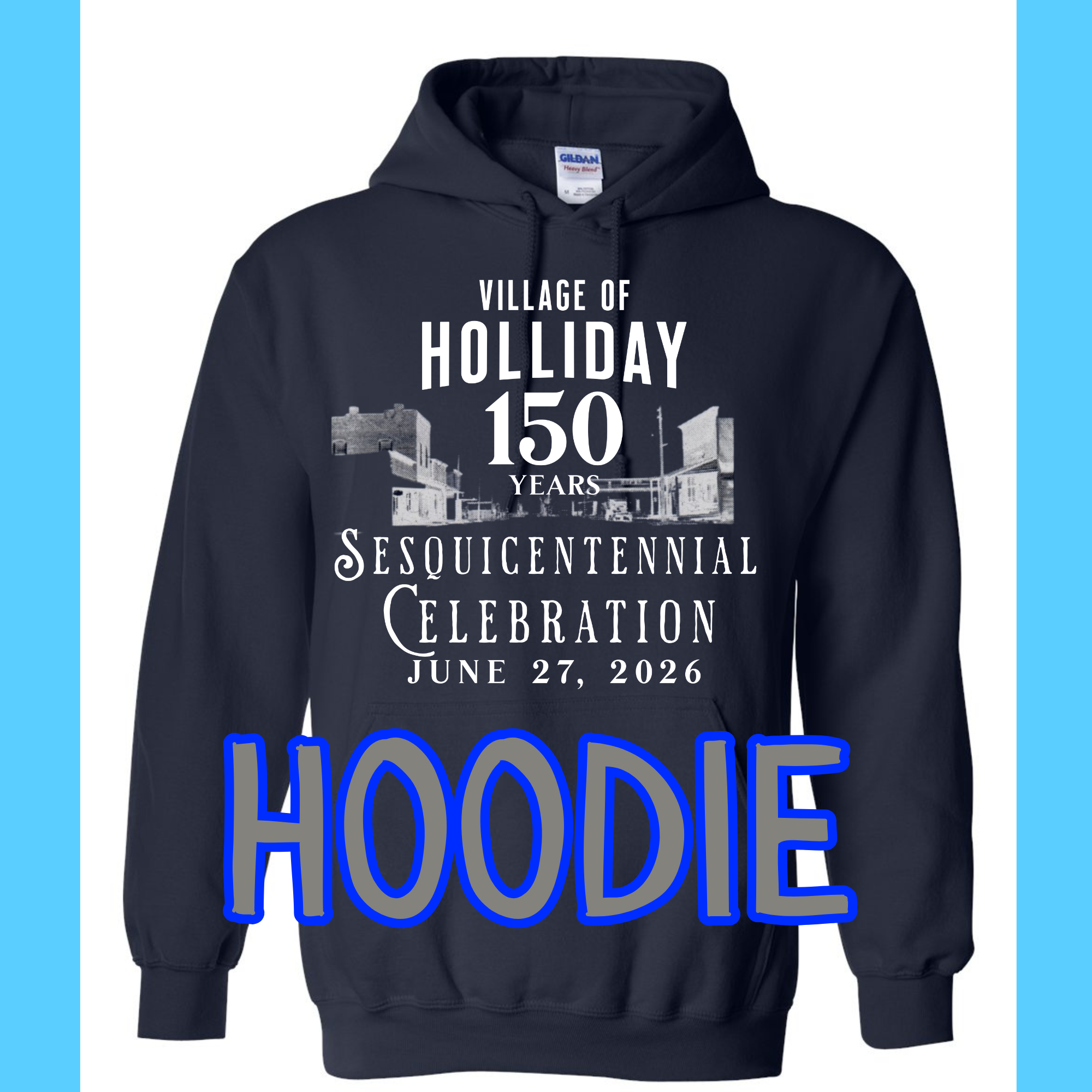 Village of Holliday (white) Hoodie